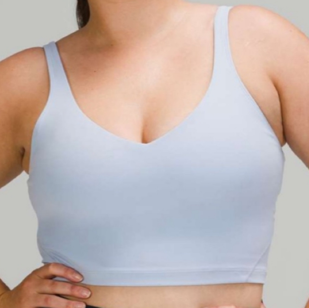 Lululemon Top 6 Align Light Support Crop Tank Built In Bra Yoga‎ Rulu Wicking